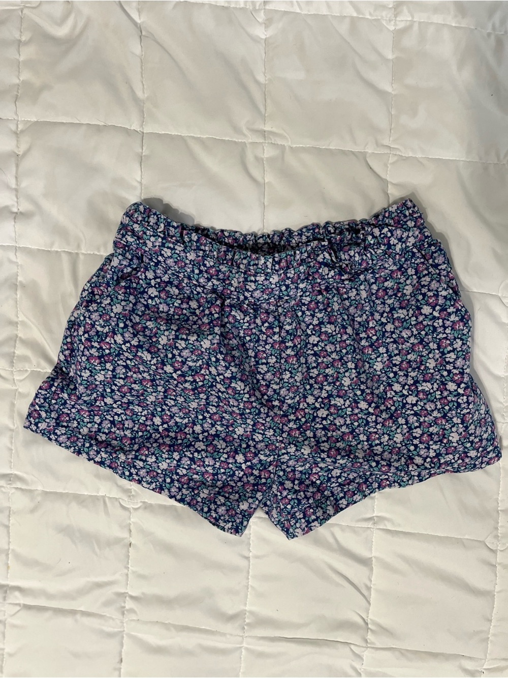 Janie and Jack Navy Floral Girls' Shorts size 10